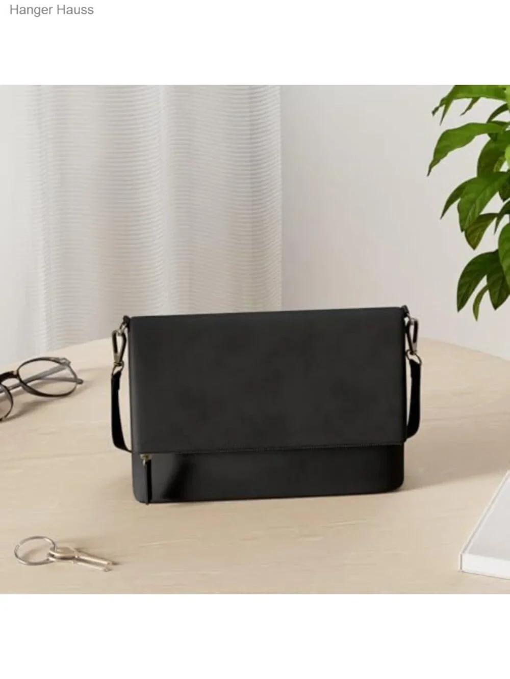 Crossbody Bag Wristlet Purse Detachable Adjustable Strap Vegan PU Leather